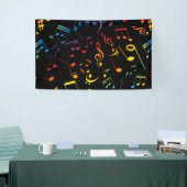 Muzieknoten 5 spandoek (Beurs)