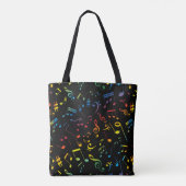 Muzieknoten 5 tote bag (Achterkant)
