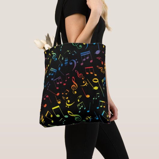 Muzieknoten 5 tote bag (Dichtbij)