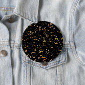 Muzieknoten 6 ronde button 4,0 cm (In situ)