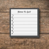 Muzieknoten aan zelf zwart wit bekleed plakkerig post-it® notes