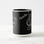 muzieknoten aangepaste mokken (Midden)