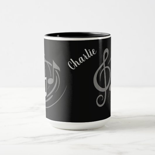 muzieknoten aangepaste mokken (Midden)