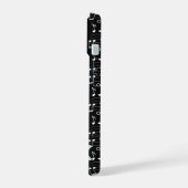 Muzieknoten Aangepaste Naam iPhone 15 Case (Linkerkant)