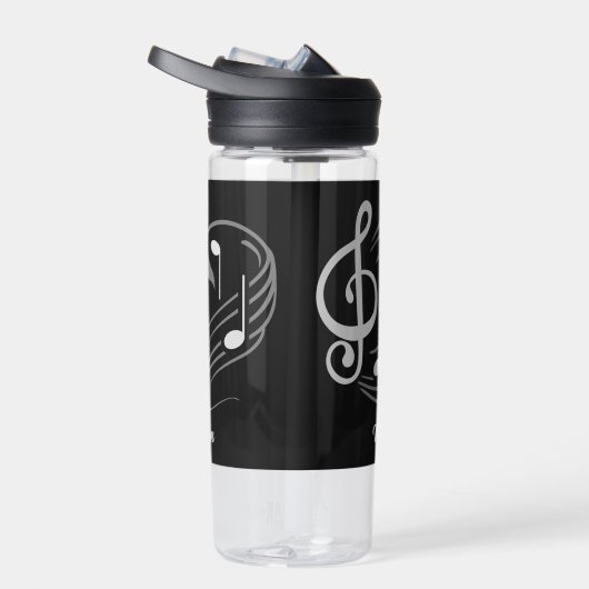 Muzieknoten Aangepaste naam Waterfles (Rechts)