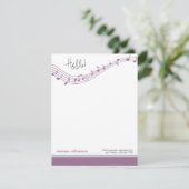 muzieknoten Aangepaste platte notitiekaarten (lave Kaart (Staand voorkant)