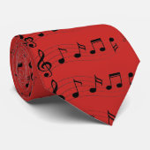 Muzieknoten aanpassen stropdas (Opgerold)