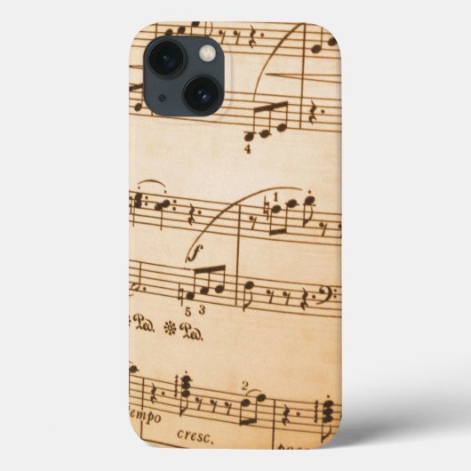 Muzieknoten Achtergrond Case-Mate iPhone Case (Achterkant)