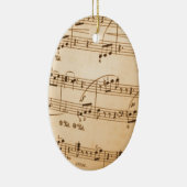 Muzieknoten Achtergrond Keramisch Ornament (Rechts)