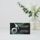 Muzieknoten Achtergrond | Subwoofer Visitekaartje (Staand voorkant)