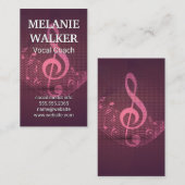 Muzieknoten Achtergrond Visitekaartje (Voorkant / Achterkant)