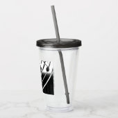 Muzieknoten Acryl Tumbler Acryl Drinkbeker (Links)