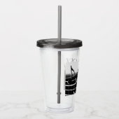 Muzieknoten Acryl Tumbler Drinkbeker (Rechts)