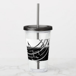 Muzieknoten Acryl Tumbler Drinkbeker
