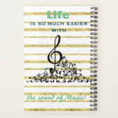 Muzieknoten Agenda (Achterkant)