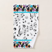 Muzieknoten Bad Handdoek (Handdoek)