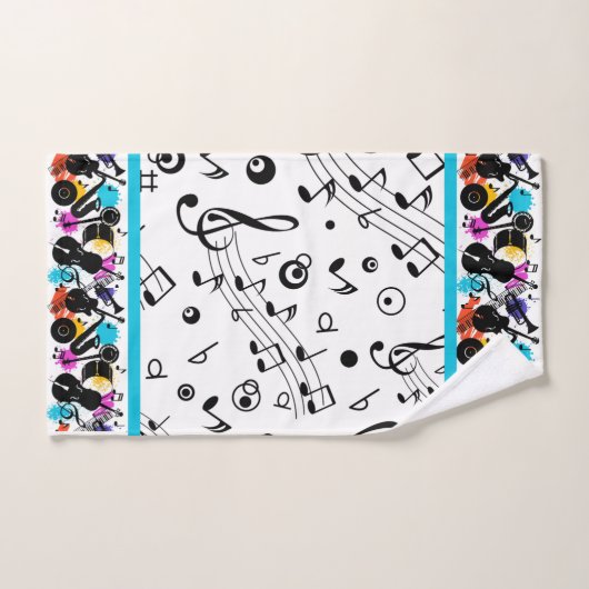 Muzieknoten Bad Handdoek (Handdoek)