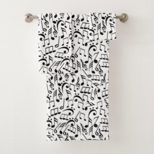 Muzieknoten Bad Handdoek