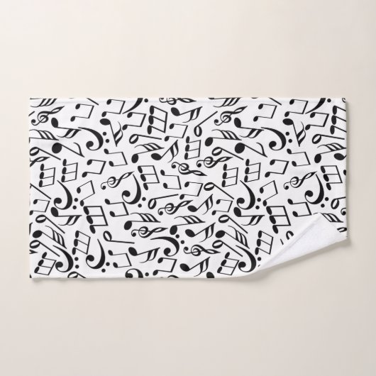 Muzieknoten Bad Handdoek (Handdoek)