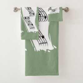 Muzieknoten Bad Handdoek