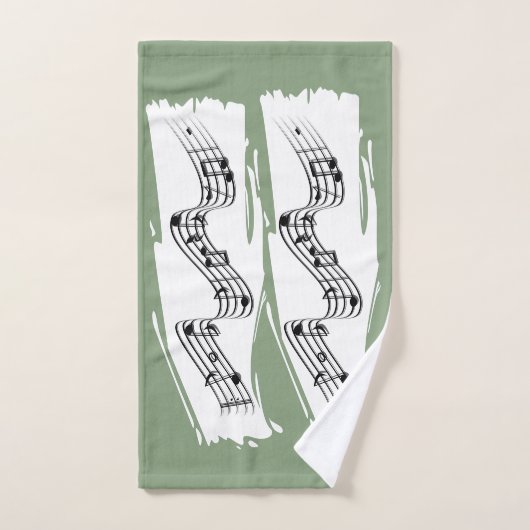 Muzieknoten Bad Handdoek (Handdoek)
