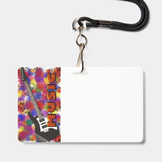 muzieknoten badge (Voorzijde met lanyard)