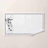 muzieknoten badkamerhanddoekset bad handdoek (Handdoek)