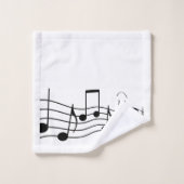 muzieknoten badkamerhanddoekset bad handdoek (Wasdoekje)