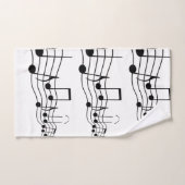 muzieknoten badkamerhanddoekset bad handdoek (Handdoek)