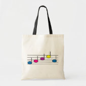 Muzieknoten Bag Tote Bag (Voorkant)