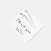 Muzieknoten Bedankt Musical Wedding Servetten (Hoek)