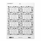 Muzieknoten - Bladmuziek Design Etiket (Full Sheet)