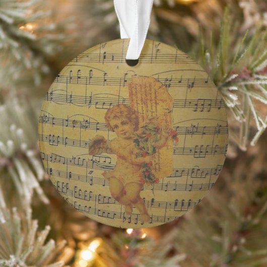  muzieknoten Bladmuziek en Angel Ornament (Boom)