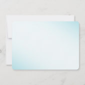 Muzieknoten Blauw en Goud Vlak Dank U Kaart (Achterkant)