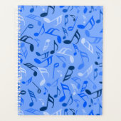 Muzieknoten blauw planner (Voorkant)