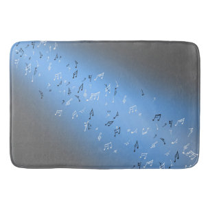Muzieknoten Blauwe Moon Bath Mat