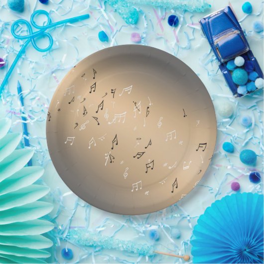 Muzieknoten Bord Golden Moon Paper (Feest)