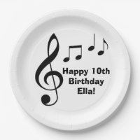 "Muzieknoten" Borden voor gepersonaliseerd papier