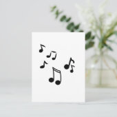 muzieknoten briefkaart (Staand voorkant)