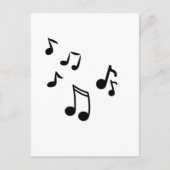 muzieknoten briefkaart (Voorkant)