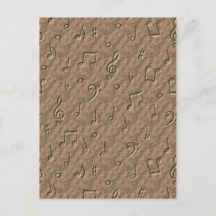 Muzieknoten Briefkaart