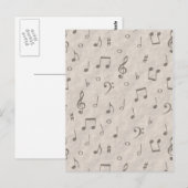 Muzieknoten Briefkaart (Voorkant / Achterkant)