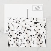 Muzieknoten Briefkaart (Voorkant / Achterkant)