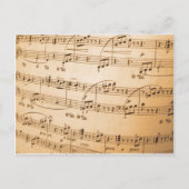Muzieknoten Briefkaart (Voorkant)