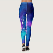 Muzieknoten Buitengrenzen Leggings (Achterkant)