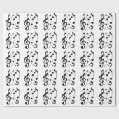 Muzieknoten Cadeaupapier (Vlak)