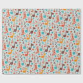 Muzieknoten Cadeaupapier (Vlak)