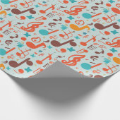 Muzieknoten Cadeaupapier (Hoek)