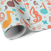 Muzieknoten Cadeaupapier (Rol Hoek)