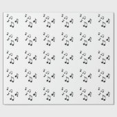 muzieknoten cadeaupapier (Vlak)